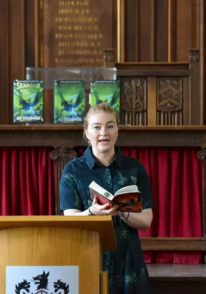 A. F. Steadman, author of the bestselling Skandar series, visits Wolverhampton Grammar School