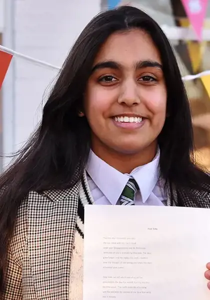 Student wins second national poetry competition